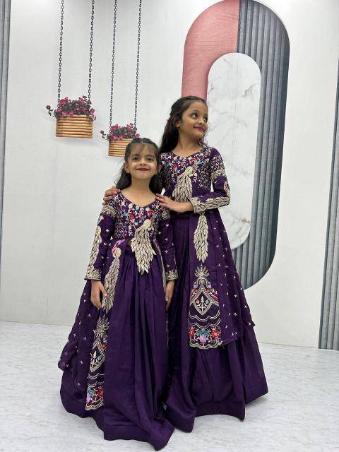 Pc 528 Vichitra Purple Bulk kids clothing suppliers in Kolkata